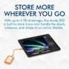 imageLaCie Rugged Mini SSD 2TB Solid State Drive  USB 32 Gen 2x2 speeds up to 2000MBs Compatible with PC Mac and iPad STMF20004001TB