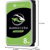 imageSeagate BarraCuda 8 TB Internal Hard Drive HDD  35 Inch SATA 6 Gbs 5400 RPM 256 MB Cache for Computer Desktop PC ST8000DMZ04004BarraCuda