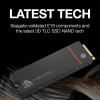 imageSeagate FireCuda 530R SSD with Heatsink 1TB Internal Solid State Drive  M2 PCIe Gen4 4 NVMe 14 speeds up to 7400MBs 1100TBW 18M MTBF with Rescue Services ZP1000GM3A073FireCuda 530  7300MBs wHeatsink