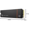 imageSeagate FireCuda 530R SSD with Heatsink 1TB Internal Solid State Drive  M2 PCIe Gen4 4 NVMe 14 speeds up to 7400MBs 1100TBW 18M MTBF with Rescue Services ZP1000GM3A073Gen4 NVME SSD  7400MBs wHeatsink