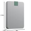 imageSeagate Ultra Touch HDD 4TB Externe harde schijf Mac ampamp Chromebook gerecycled materiaal USBCcompatibiliteit met pc Dropbox en Mylio inbegrepen Cloud White Data Rescue Service STMA4000400ULTRA