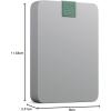imageSeagate Ultra Touch HDD 4TB Externe harde schijf Mac ampamp Chromebook gerecycled materiaal USBCcompatibiliteit met pc Dropbox en Mylio inbegrepen Cloud White Data Rescue Service STMA4000400ULTRA