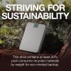 imageSeagate Ultra Touch HDD 4TB Externe harde schijf Mac ampamp Chromebook gerecycled materiaal USBCcompatibiliteit met pc Dropbox en Mylio inbegrepen Cloud White Data Rescue Service STMA4000400ULTRA