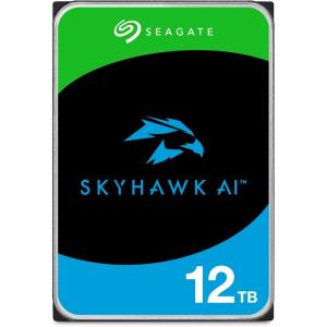 imageSeagate Skyhawk AI 12TB Video Internal Hard Drive HDD  35 Inch SATA 6Gbs 256MB Cache for DVR NVR Security Camera System with inHouse Rescue Services  Frustration Free Packaging ST12000VE003