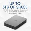 imageLaCie Mobile SSD Secure 1TB 10Gbps USB 31 Type C Rescue SED Space Grey Data Rescue ServiceMobile Drive  USBC