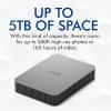 imageLaCie Mobile SSD Secure 1TB 10Gbps USB 31 Type C Rescue SED Space Grey Data Rescue ServiceMobile Drive  USBC
