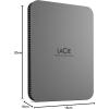 imageLaCie Mobile SSD Secure 1TB 10Gbps USB 31 Type C Rescue SED Space Grey Data Rescue ServiceMobile Drive  USBC