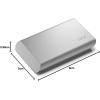 imageLaCie Mobile SSD Secure 1TB 10Gbps USB 31 Type C Rescue SED Space Grey Data Rescue ServicePortable SSD  USBC