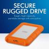 imageLaCie Rugged SSD 4TB Solid State Drive  USBC USB 32 NVMe speeds up to 1050MBs IP67 Water Resistant 3m Drop Resistant Encryption 5Year Warranty with Data Recovery 1 Mo Adobe CC STHR40008002TB