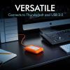 imageLaCie Rugged SSD 4TB Solid State Drive  USBC USB 32 NVMe speeds up to 1050MBs IP67 Water Resistant 3m Drop Resistant Encryption 5Year Warranty with Data Recovery 1 Mo Adobe CC STHR40008004TB