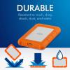imageLaCie Rugged SSD 4TB Solid State Drive  USBC USB 32 NVMe speeds up to 1050MBs IP67 Water Resistant 3m Drop Resistant Encryption 5Year Warranty with Data Recovery 1 Mo Adobe CC STHR40008002TB