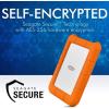 imageLaCie Rugged SSD 4TB Solid State Drive  USBC USB 32 NVMe speeds up to 1050MBs IP67 Water Resistant 3m Drop Resistant Encryption 5Year Warranty with Data Recovery 1 Mo Adobe CC STHR40008002TB