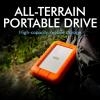 imageLaCie Rugged SSD 4TB Solid State Drive  USBC USB 32 NVMe speeds up to 1050MBs IP67 Water Resistant 3m Drop Resistant Encryption 5Year Warranty with Data Recovery 1 Mo Adobe CC STHR40008004TB