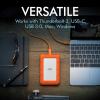 imageLaCie Rugged SSD 4TB Solid State Drive  USBC USB 32 NVMe speeds up to 1050MBs IP67 Water Resistant 3m Drop Resistant Encryption 5Year Warranty with Data Recovery 1 Mo Adobe CC STHR40008005TB