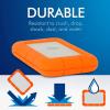 imageLaCie Rugged SSD 4TB Solid State Drive  USBC USB 32 NVMe speeds up to 1050MBs IP67 Water Resistant 3m Drop Resistant Encryption 5Year Warranty with Data Recovery 1 Mo Adobe CC STHR40008004TB