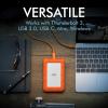 imageLaCie Rugged SSD 4TB Solid State Drive  USBC USB 32 NVMe speeds up to 1050MBs IP67 Water Resistant 3m Drop Resistant Encryption 5Year Warranty with Data Recovery 1 Mo Adobe CC STHR40008002TB