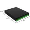imageSeagate Game Drive for Xbox 4TB External Hard Drive Portable HDD  USB 32 Gen 1 Black with builtin green LED bar  Xbox Certified 3 year Rescue Services STKX4000402HDD
