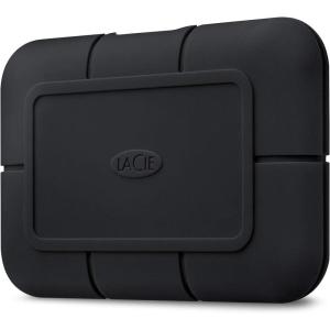 imageLaCie Rugged SSD Pro 4TB Solid State Drive  USBC Thunderbolt 3 Drop Shock Dust Water Resistant for Mac and PC Computer Desktop Laptop 1 Mo Adobe CC All App Plan Rescue Services STHZ40008001TB