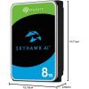 imageSeagate Skyhawk AI 24TB Video Internal Hard Drive HDD  35 Inch SATA 6Gbs 512MB Cache for DVR NVR Security Camera System with inHouse Rescue Services ST24000VE002SURVEILLANCE AI
