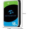 imageSeagate Skyhawk AI 24TB Video Internal Hard Drive HDD  35 Inch SATA 6Gbs 512MB Cache for DVR NVR Security Camera System with inHouse Rescue Services ST24000VE002SURVEILLANCE AI
